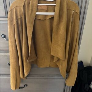 Nordstrom asymmetrical Tan Suede Jacket